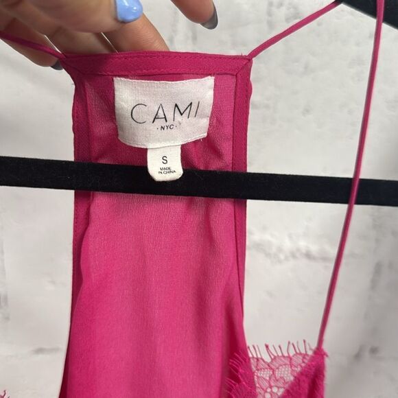 Cami NYC Tank - Pink Lace Spaghetti Strap Top - NEVER WORN - Size Small - Picture 2 of 4